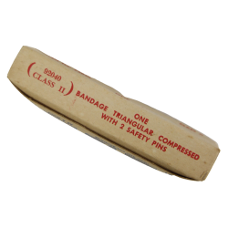 Bandage stérile triangulaire, Item No. 92040, The American White Cross Laboratories, Inc.