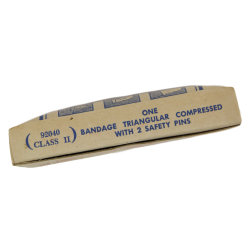 Bandage stérile triangulaire, Item No. 92040, The American White Cross Laboratories, Inc.