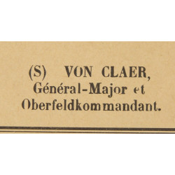 Poster, German, Public Notification, Oberfeldkommandantur 589, Liège, Belgium, 1944