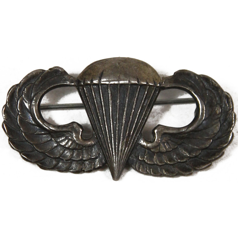 Badge, Parachutist's, 'Jump Wings', US Army, Sterling, Pin Back