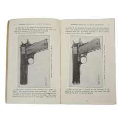 Manual, Field, Basic, 23-35, Automatic Pistol, Caliber .45, M1911 and M1911A1, 1940, with Photograph