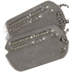 Dog Tags, Sgt. Jacob Kucenski, USAAF, ETO