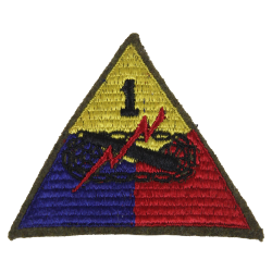 Insigne, 1st Armored Division US, MTO, Laine