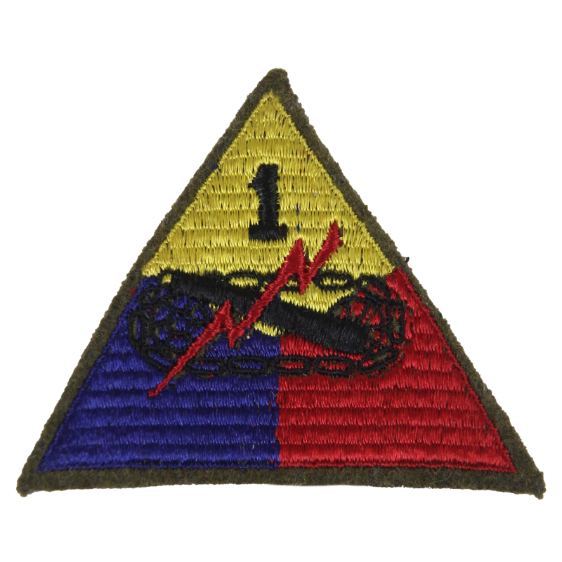 Insigne, 1st Armored Division US, MTO, Laine