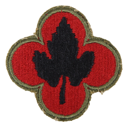 Patch, 43rd Infantry Division, OD border, Green Back