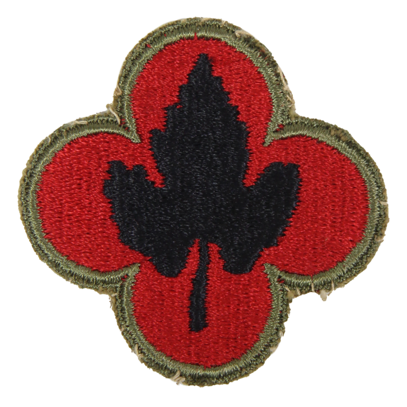 Insigne, 43rd Infantry Division, Bord vert, Dos vert