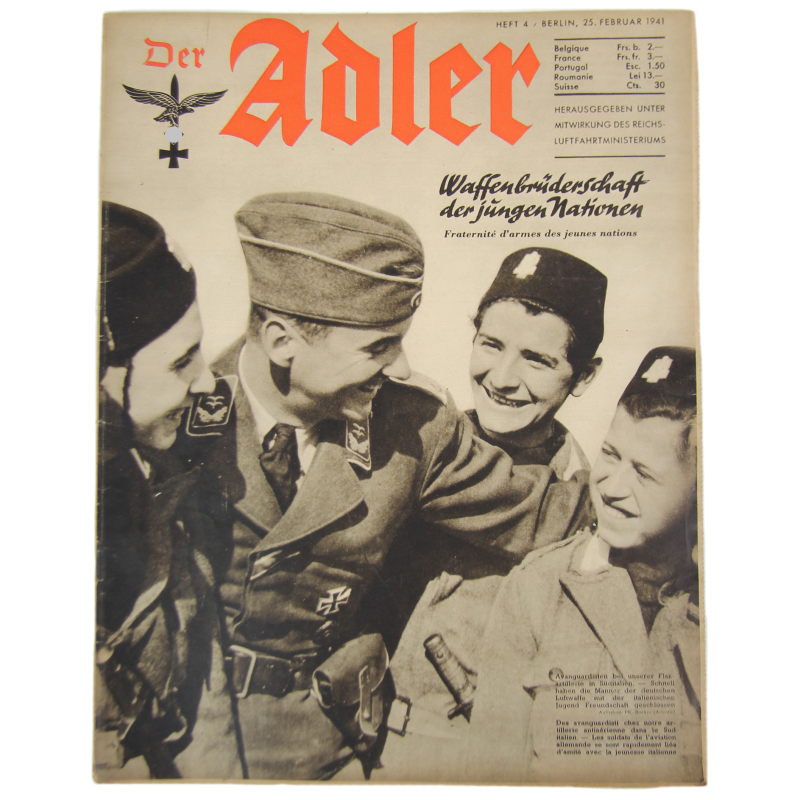 Magazine, Der Adler, 25 février 1941, bilingue, Max Schmeling