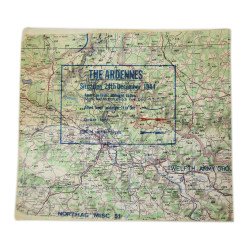 Map, The Ardennes, Situation 24th December 1944