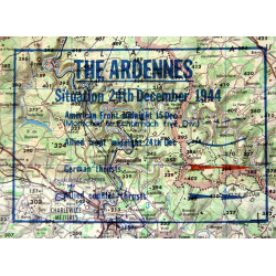 Carte, The Ardennes, Situation 24th December 1944