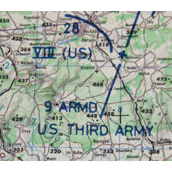 Map, The Ardennes, Situation 24th December 1944