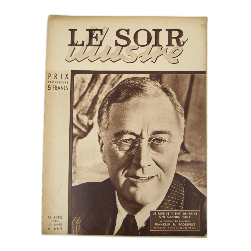 Magazine, Belgian, Le Soir illustré, April 19, 1945