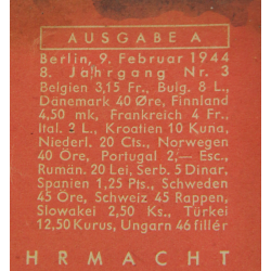 Magazine, Die Wehrmacht, 9 février 1944