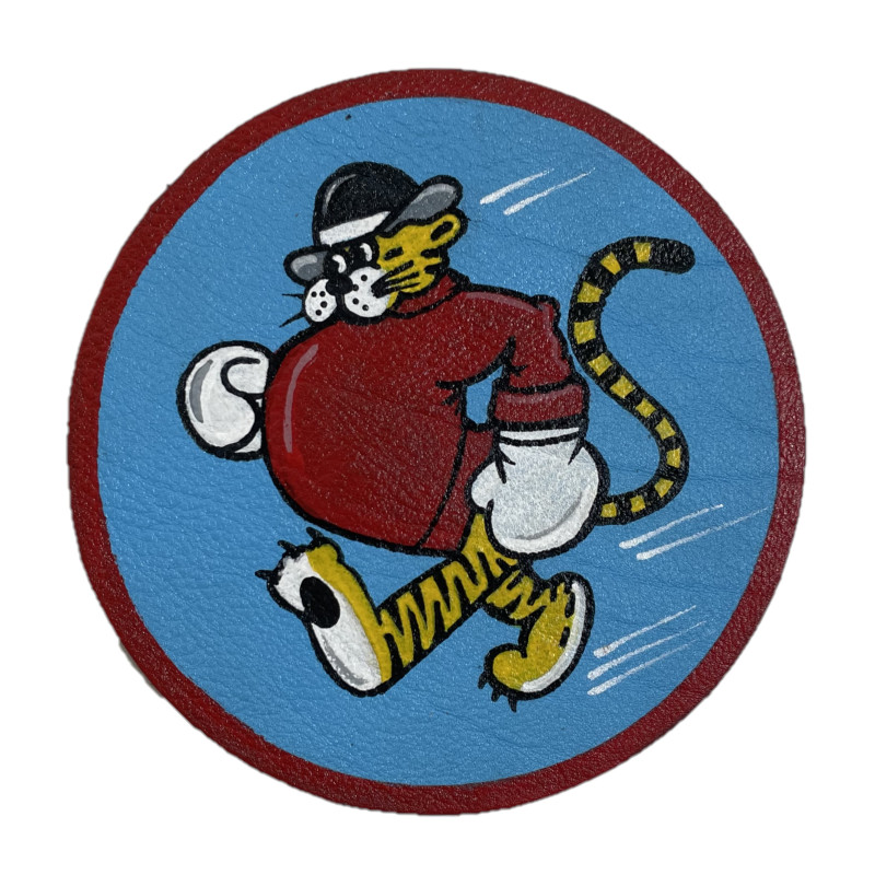 Chest Insignia, 53rd Fighter Squadron, 36th Fighter Group, 9th Air Force, Leather