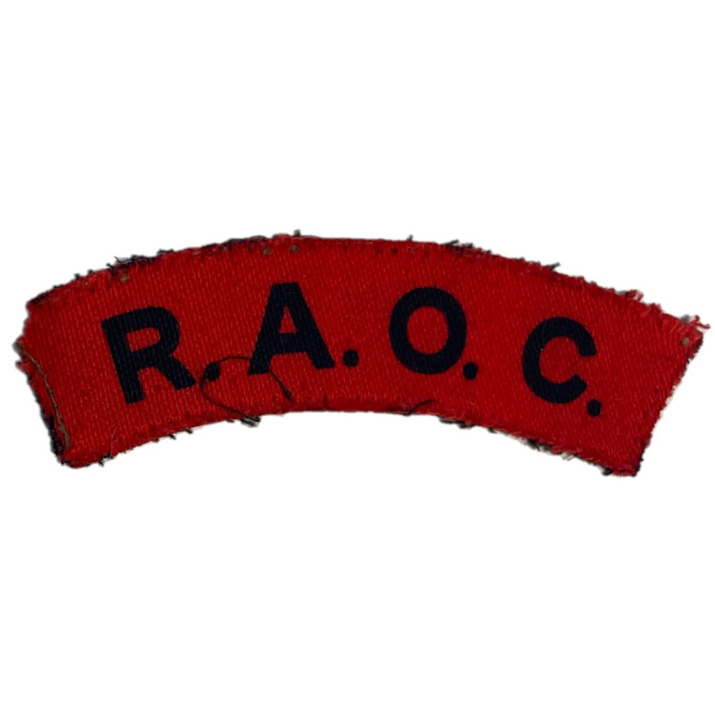 Title, Royal Army Ordnance Corps, imprimé