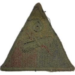 Insigne, 6th Armored Division, dos vert, 1943