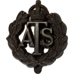 Cap badge, Auxiliary Territorial Service Corps, ATS, plastique