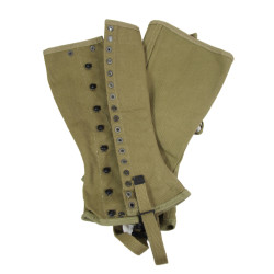 Guêtres en toile, US Army, 1R, TWEEDIE FOOTWEAR CORPORATION 1943