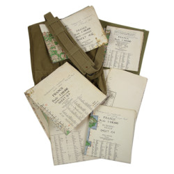 Case, Canvas, Dispatch, M-1938, Lt. Paul Trenque, 1ère DFL, Provence & Alsace, 1944