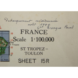 Case, Canvas, Dispatch, M-1938, Lt. Paul Trenque, 1ère DFL, Provence & Alsace, 1944