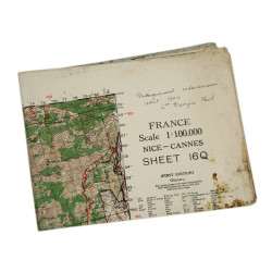 Case, Canvas, Dispatch, M-1938, Lt. Paul Trenque, 1ère DFL, Provence & Alsace, 1944