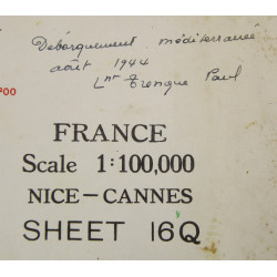 Case, Canvas, Dispatch, M-1938, Lt. Paul Trenque, 1ère DFL, Provence & Alsace, 1944