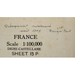 Case, Canvas, Dispatch, M-1938, Lt. Paul Trenque, 1ère DFL, Provence & Alsace, 1944