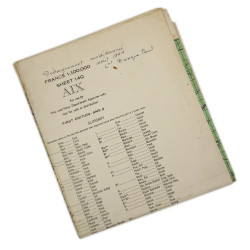 Case, Canvas, Dispatch, M-1938, Lt. Paul Trenque, 1ère DFL, Provence & Alsace, 1944