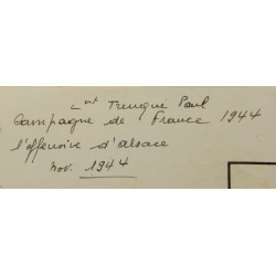 Case, Canvas, Dispatch, M-1938, Lt. Paul Trenque, 1ère DFL, Provence & Alsace, 1944