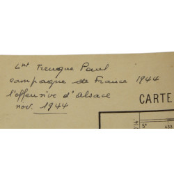 Case, Canvas, Dispatch, M-1938, Lt. Paul Trenque, 1ère DFL, Provence & Alsace, 1944