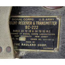 Radio, Portable, BC-222, 1941, with BG-71 Carrier Bag, 1943, US Army