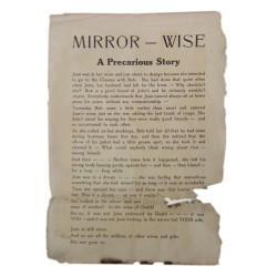 Tract allemand, Mirror-Wise: A Precarious Story