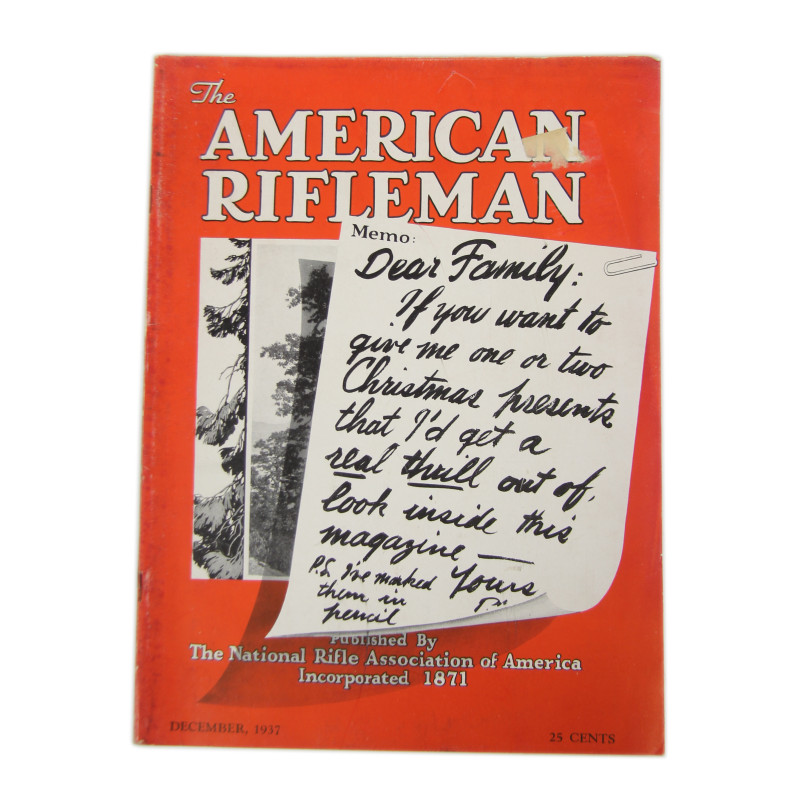 Magazine, The American Rifleman, décembre 1937