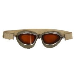 Lunettes de vol, AN 6530, USAAF, THE CHAS. FISCHER SPRING CO., avec verres fumés AMERICAN OPTICAL CO.