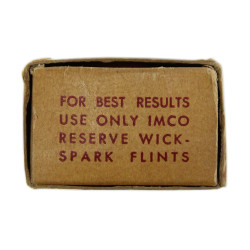 Briquet, Foxhole Lighter, THE IMCO CO., avec mèches