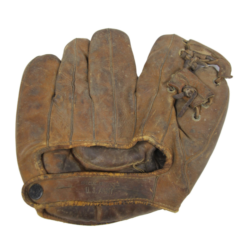 Glove, Baseball, Goldsmith, SPECIAL SERVICES U.S. ARMY