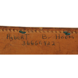 Couteau de combat, MK 2, KA-BAR, OLEAN, N.Y., avec fourreau en cuir, BOYT -43-, Pvt. Robert Hoem