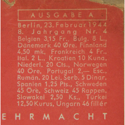 Magazine, Die Wehrmacht, February 23, 1944