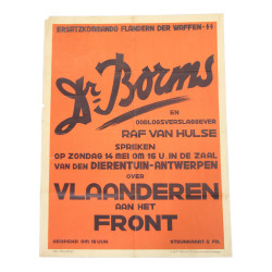 Affiche de propagande, Ersatzkommando Flandern der Waffen-ᛋᛋ, Anvers, 1944