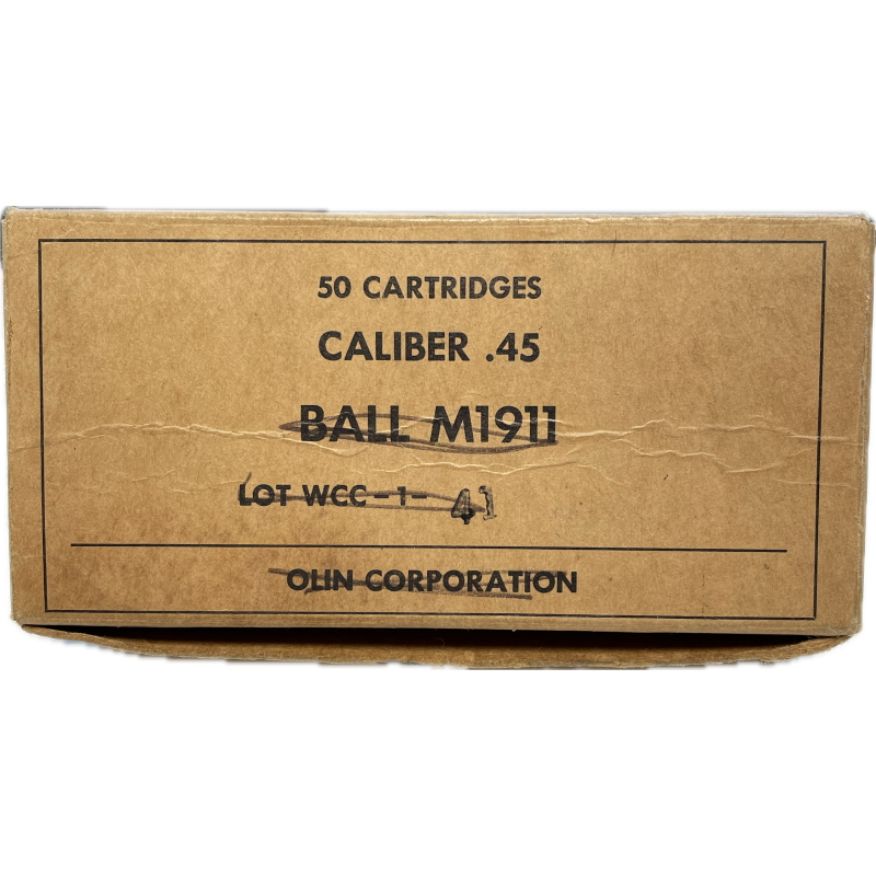 Box, Cartridge, .45 Cal., for Colt M1911, Olin Corporation