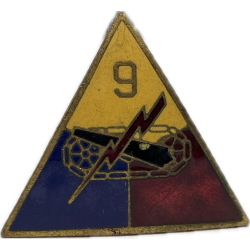 Crest, DUI, 9th Armored Division, PB