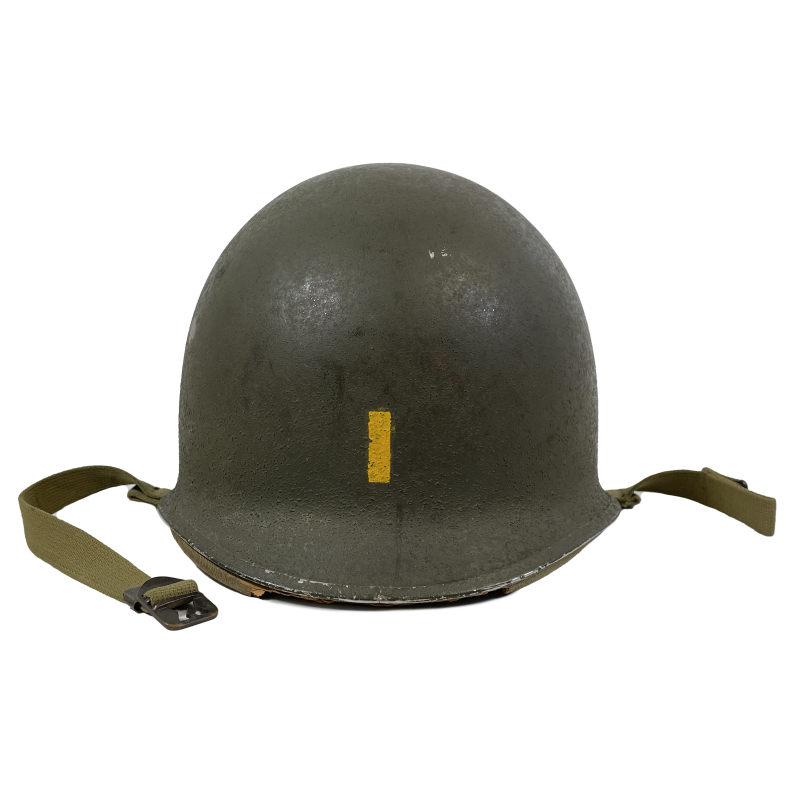 Casque M1, pattes fixes, liner HAWLEY, 2nd Lieutenant