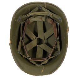 Casque M1, pattes fixes, liner HAWLEY, 2nd Lieutenant