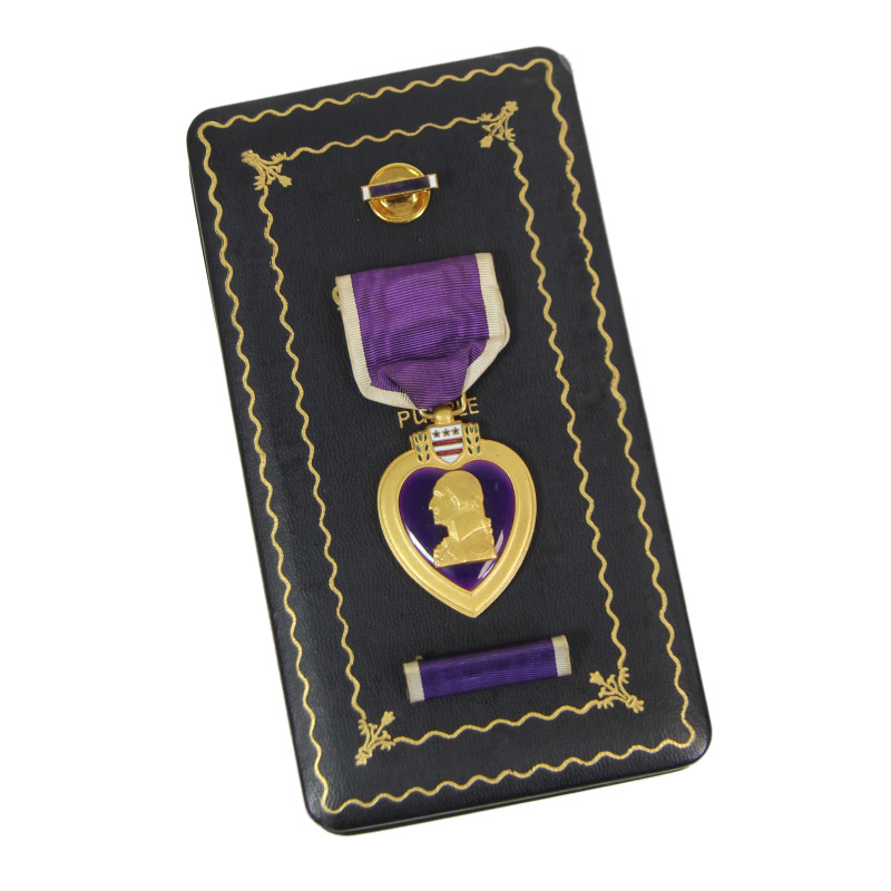 Medal, Purple Heart, S/Sgt. Rocco Puglisi, Co. A, 116th Inf. Regt., 29th Infantry Division, WIA, ETO