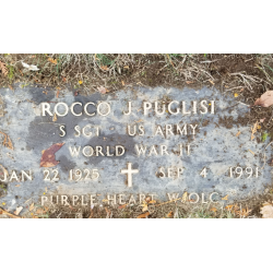 Medal, Purple Heart, S/Sgt. Rocco Puglisi, Co. A, 116th Inf. Regt., 29th Infantry Division, WIA, ETO