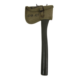 Axe, Intrenching, M-1910, with Carrier, OD 3, 1942