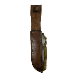 Knife, Fighting, MK 2, ROBESON SHUREDGE, US Navy, with Leather Scabbard, BOYT -43-