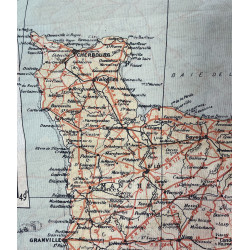 Map, Escape, Silk, A/B, France, 1943, RAF & USAAF