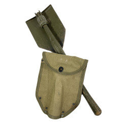 Pelle pliante M1943, AMES 1944, avec étui 1er type, ST. JOSEPH TENT & AWNING CO. 1943