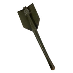 Shovel, Folding, M1943, AMES 1944, with 1st Type Carrier, ST. JOSEPH TENT & AWNING CO. 1943