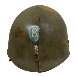 Liner, Helmet, M1, MSA, 1st Lieutenant, 8th Infantry Division